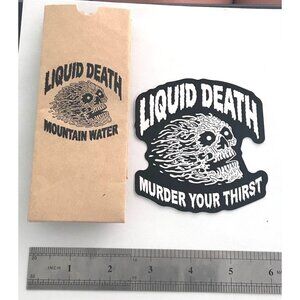 Liquid Death Murder your Thirst Mountain Water Sticker Small bag Promo Items